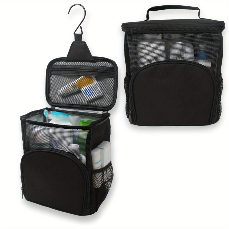 Large Capacity Toiletry Bag With Metal Hook Travel Storage Bag