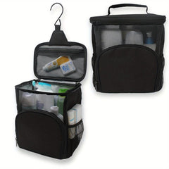 Large Capacity Toiletry Bag With Metal Hook Travel Storage Bag