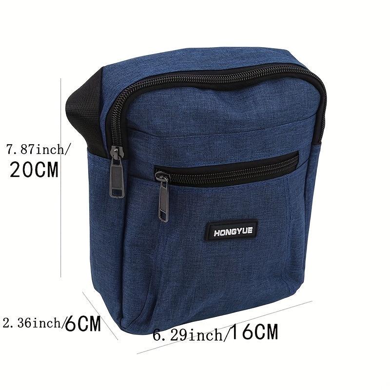 Men's Canvas Waterproof Messenger Bag for Outdoor