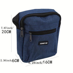 Men's Canvas Waterproof Messenger Bag for Outdoor