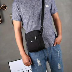 Men's Canvas Waterproof Messenger Bag for Outdoor
