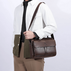 Men's Retro Business Shoulder Bag