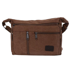 Men's Vintage Canvas Waist Bag for Outdoor Use