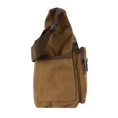 Men's Vintage Canvas Waist Bag for Outdoor Use