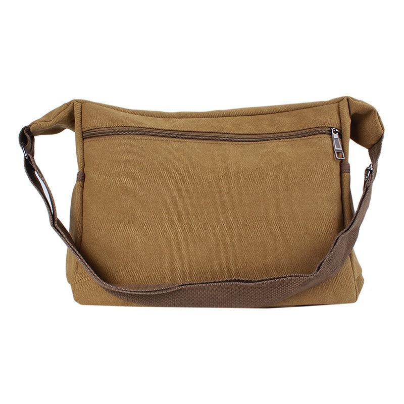 Men's Vintage Canvas Waist Bag for Outdoor Use