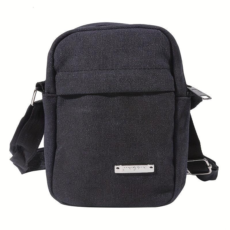 Men's One Shoulder Crossbody Bag Canvas Backpack for Travel Sport Camping