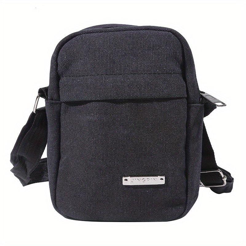 Men's One Shoulder Crossbody Bag Canvas Backpack for Travel Sport Camping