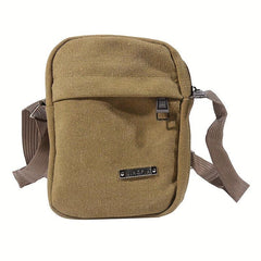 Men's One Shoulder Crossbody Bag Canvas Backpack for Travel Sport Camping