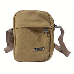 Men's One Shoulder Crossbody Bag Canvas Backpack for Travel Sport Camping
