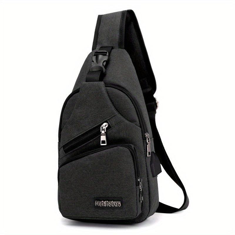 Men's Crossbody Shoulder Bag Casual Daypack Sports Travel Oxford Fabric Bag