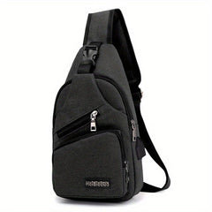 Men's Crossbody Shoulder Bag Casual Daypack Sports Travel Oxford Fabric Bag