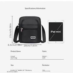 Nylon Shoulder Bag Men's Business Messenger Bag Waterproof Oxford Cloth