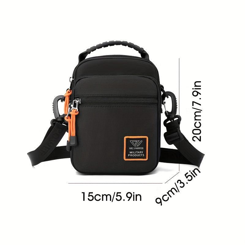 Men's Lightweight Nylon Messenger Bag Crossbody Shoulder Bag