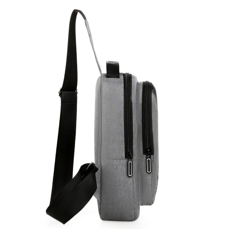 Nylon Sling Crossbody Backpack Shoulder Bag With USB Port