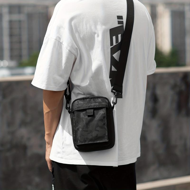 Men's Crossbody Bag Diagonal Shoulder Multifunction for Outdoor Sports Travel