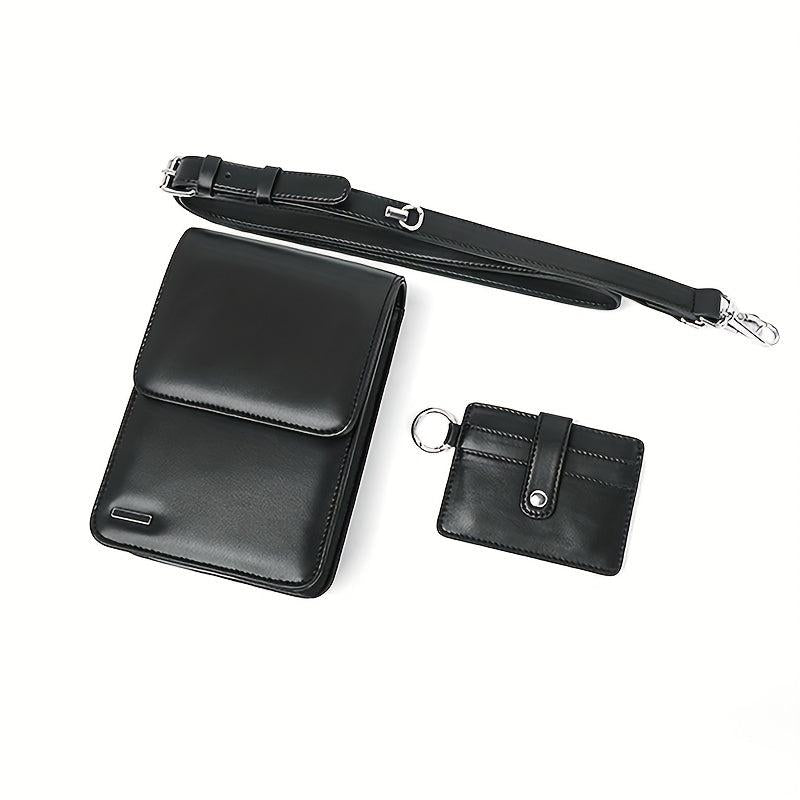Casual Cross Body Sling Bag Men's Shoulder Bag PU Leather Men's Bag