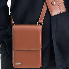Casual Cross Body Sling Bag Men's Shoulder Bag PU Leather Men's Bag