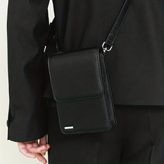 Casual Cross Body Sling Bag Men's Shoulder Bag PU Leather Men's Bag