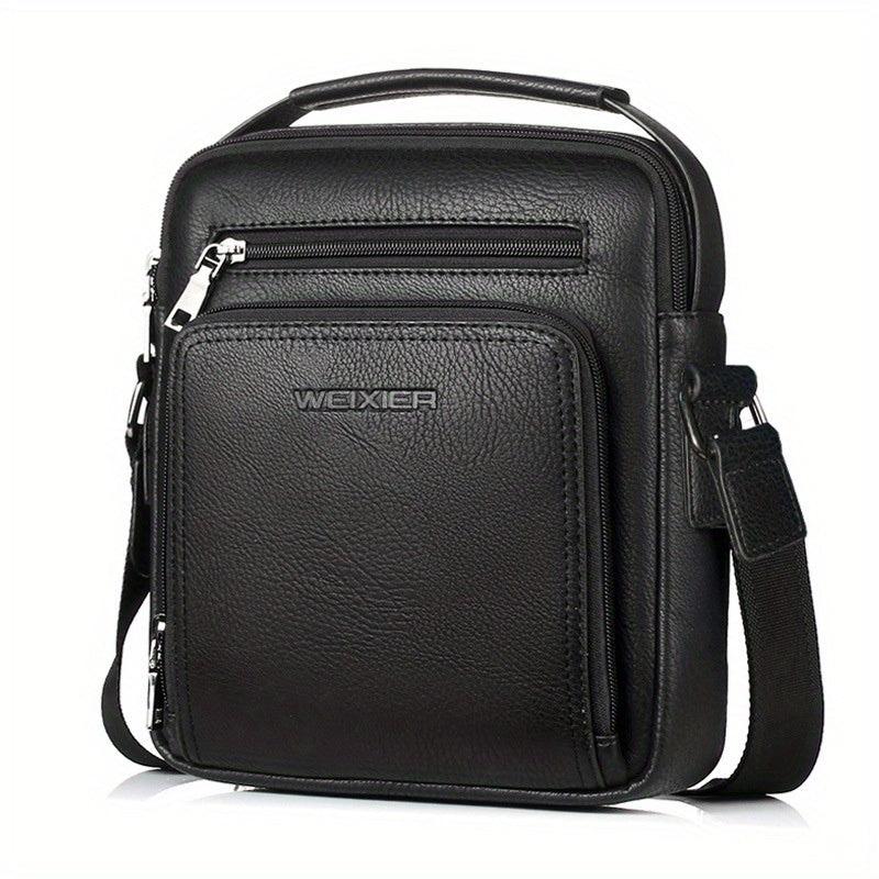 Men's Leather Shoulder Bag Business Crossbody Small Bag