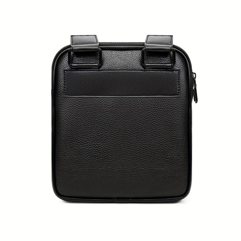 Men's Leather Messenger Bag Crocodile Pattern Chest Bag for Travel Work