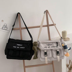 Men's Canvas Shoulder Bag Casual Large Capacity