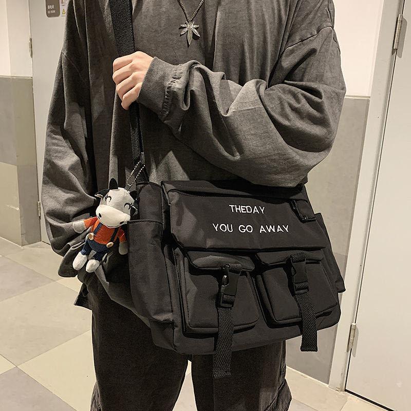 Men's Canvas Shoulder Bag Casual Large Capacity