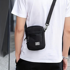 Men's Small Square Crossbody Bag Mobile Phone Bag