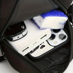 Men's Small Square Crossbody Bag Mobile Phone Bag