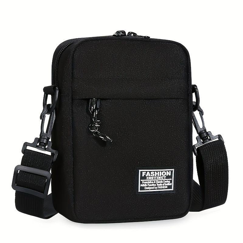 Men's Small Square Crossbody Bag Mobile Phone Bag