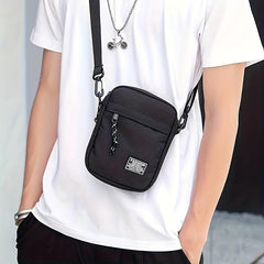 Men's Small Square Crossbody Bag Mobile Phone Bag