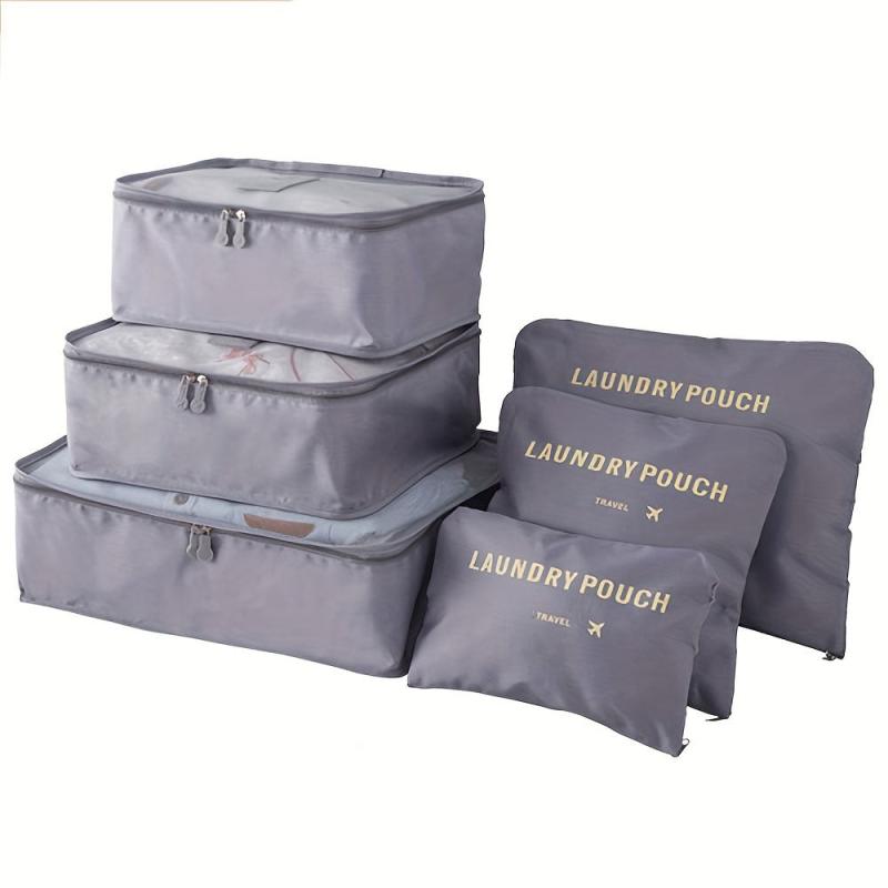 Travel Storage Bags Clothing Sorting Luggage Organizer Pouch Set