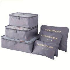 Travel Storage Bags Clothing Sorting Luggage Organizer Pouch Set
