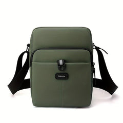 Men's Nylon Vertical Crossbody Bag Multifunction Diagonal Shoulder Bag