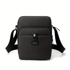 Men's Nylon Vertical Crossbody Bag Multifunction Diagonal Shoulder Bag