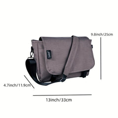 Men's Large Canvas Messenger Bag Outdoor Shoulder Bag School Bag