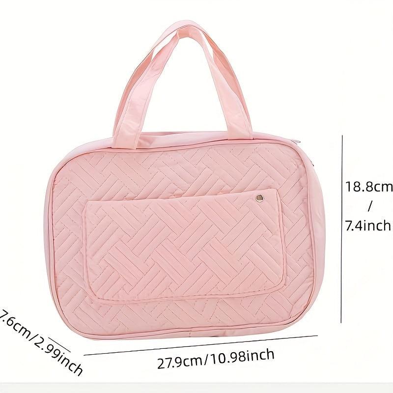 Argyle Layer Cosmetic Bag Large Capacity Waterproof Makeup Storage Bag