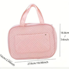 Argyle Layer Cosmetic Bag Large Capacity Waterproof Makeup Storage Bag