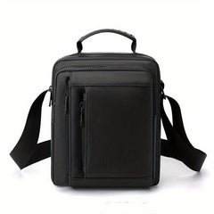 Men's Vertical Small Square Shoulder Bag Waterproof Nylon Handbag