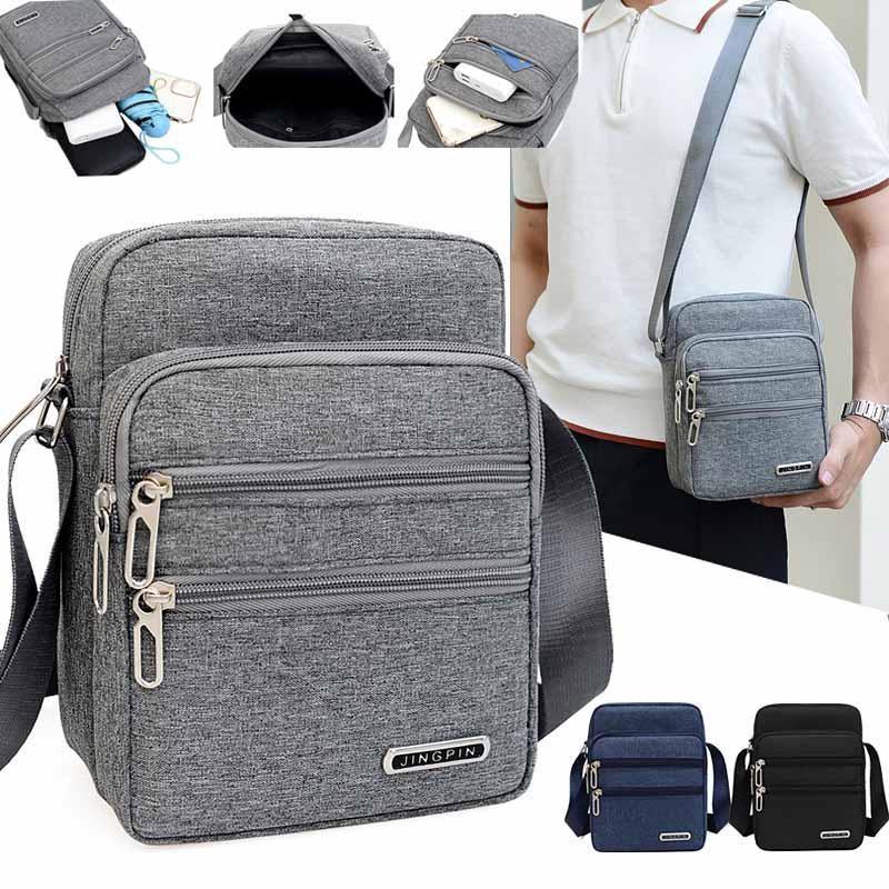 Men's Large Capacity Messenger Bag Casual Shoulder Satchel Bag