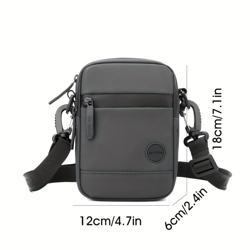 Men's Nylon Crossbody Bag - Multifunction Shoulder Bag for Outdoor Sports