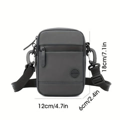 Men's Nylon Crossbody Bag - Multifunction Shoulder Bag for Outdoor Sports