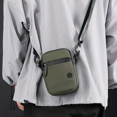 Men's Nylon Crossbody Bag - Multifunction Shoulder Bag for Outdoor Sports