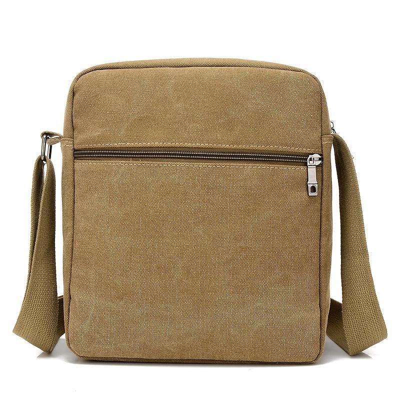 Men's Casual Canvas Diagonal Shoulder Bag Wear Resistant