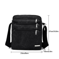 Men's Casual Canvas Diagonal Shoulder Bag Wear Resistant