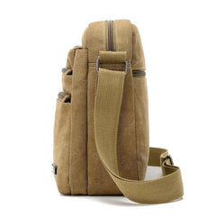 Men's Casual Canvas Diagonal Shoulder Bag Wear Resistant