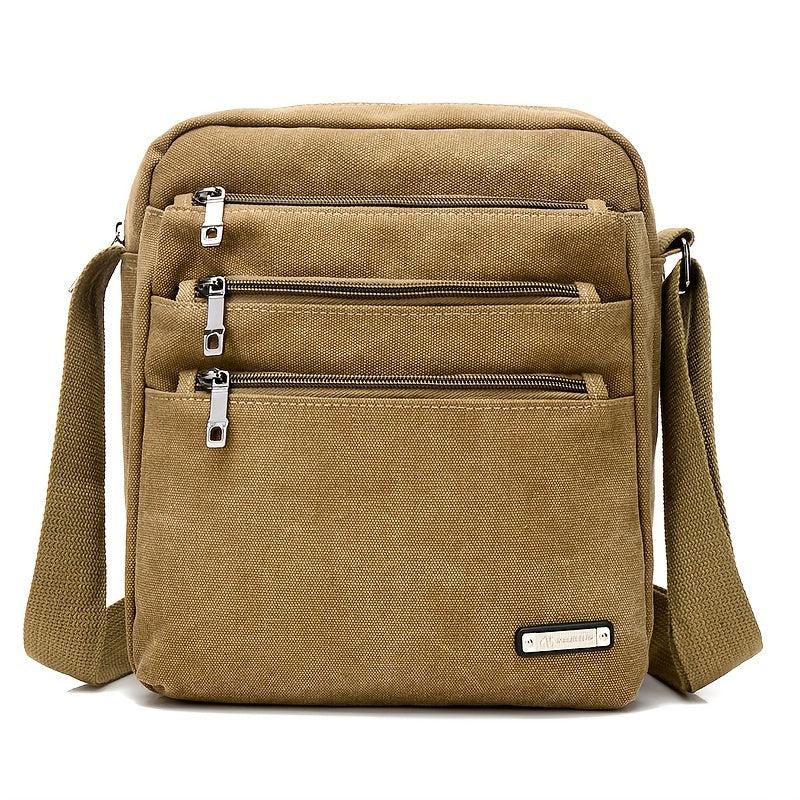 Men's Casual Canvas Diagonal Shoulder Bag Wear Resistant