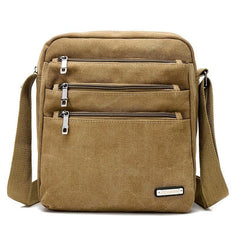 Men's Casual Canvas Diagonal Shoulder Bag Wear Resistant