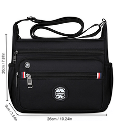 Men's Large Capacity Messenger Bag Waterproof Single Shoulder Bag
