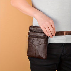 Men's Leather Shoulder Bag Crossbody Bag Waist Bag