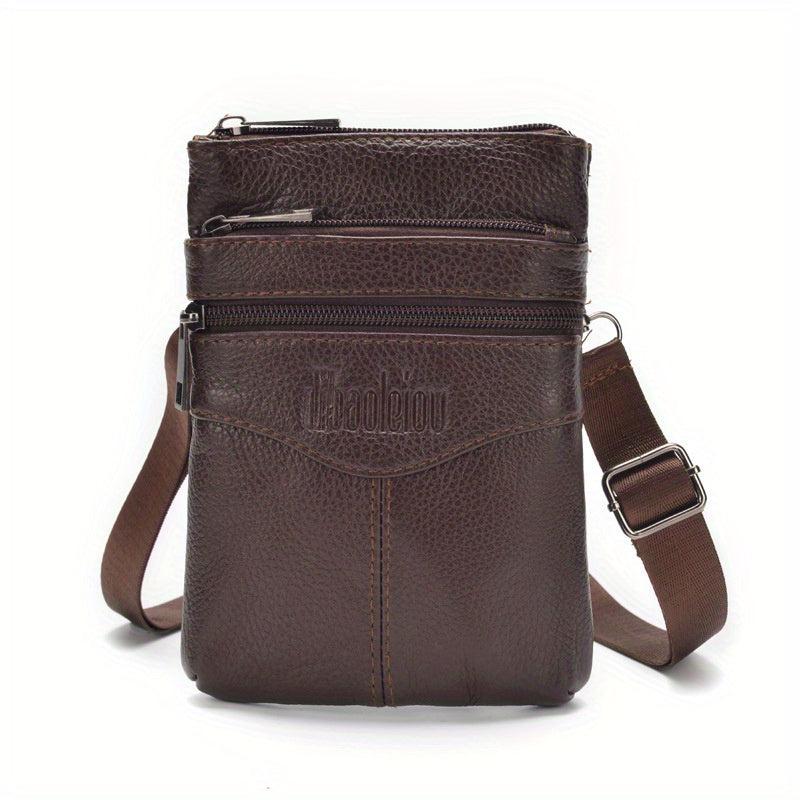 Men's Leather Shoulder Bag Crossbody Bag Waist Bag